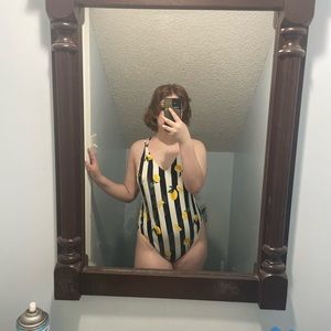 One piece bathing suit